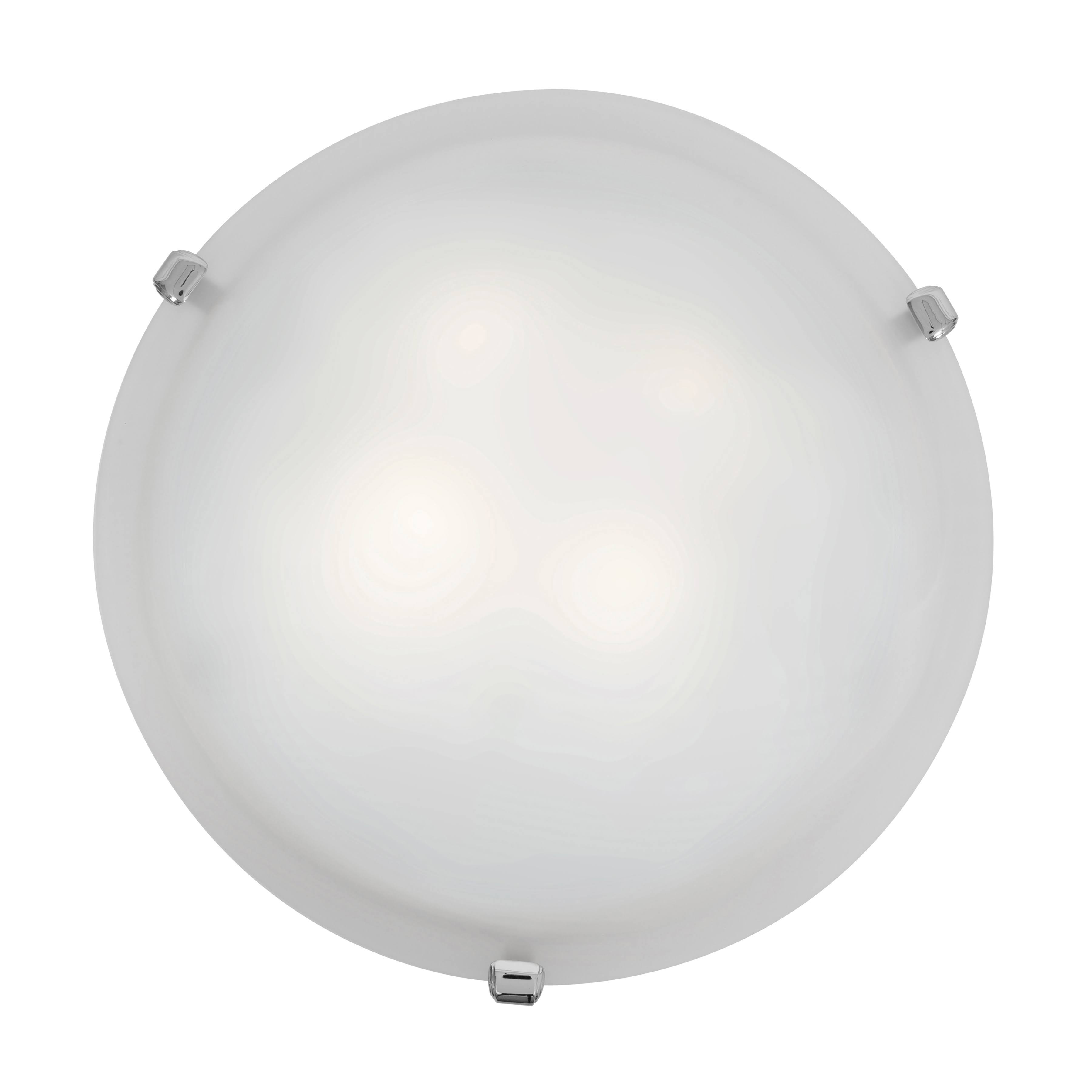Access Lighting 23020-CH/WH Mona Flush Mount Light, Chrome