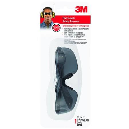 3M 47011H1-DC Safety Eyewear Black Frame Gray Lenses