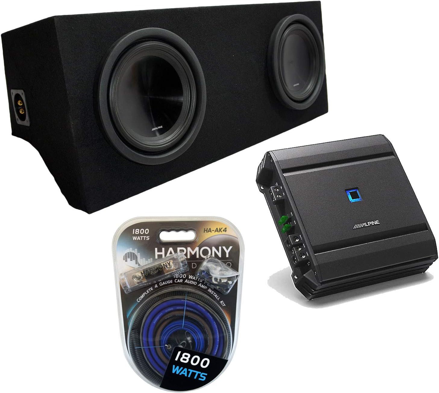 Compatible with 2005 2006 2007 2008 2009 2010 2011 2012 2013 2014 Ford Mustang Coupe Alpine SWT-10S2 Car Audio Subwoofer Single 10