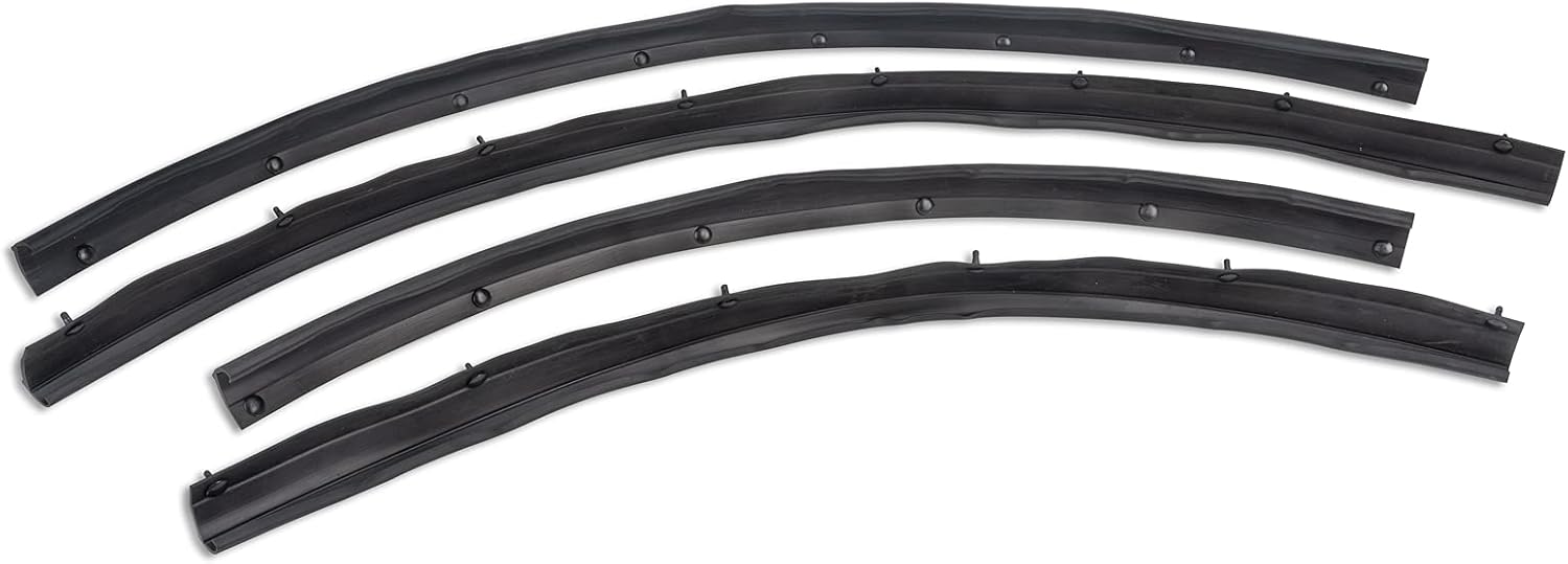 Gelunxin Set of 4 Front & Rear Lower Door Rubber Weather Strip Seal Compatible with 1999-2016 Ford F-250 F-350 F-450 F-550 Super Duty 2000-2005 Excursion Replace F81Z-2520758-AA 1C3Z-26253A24-A Pack of 2