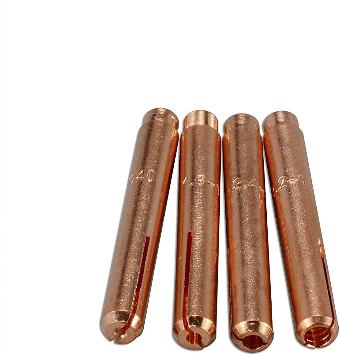 RIVERWELD TIG Jumbo Gas Lens Collet Bodies Large Diameter Fit SR WP 9 20 25 TIG Welding Torch (Assorted kit 63pcs) Pack of 2