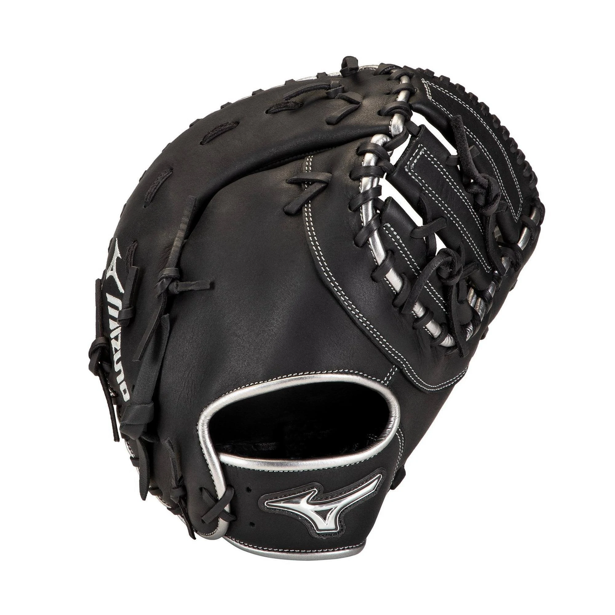 Mizuno MVP Prime SE 12.5x22 First Base Baseball Mitt-Black/Silver 12.5