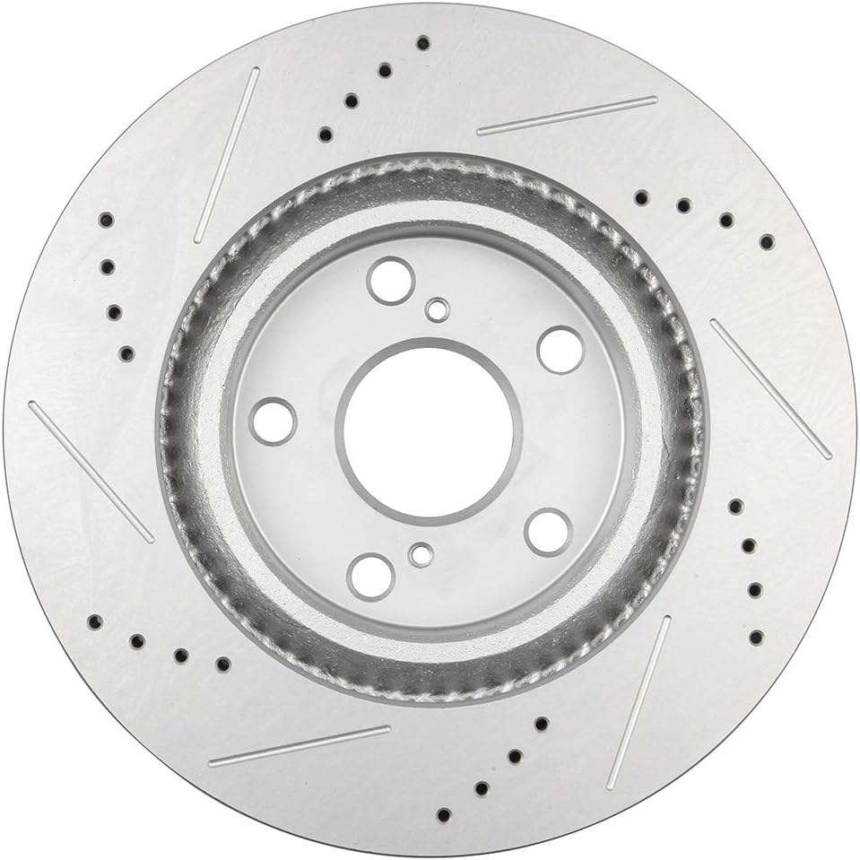 Brake Rotor,ECCPP Front Drilled Slotted Brake Discs Rotors Kit fit for Lexus ES300h ES350,for Pontiac Vibe,Scion tC,for Toyota Avalon Camry Matrix RAV4