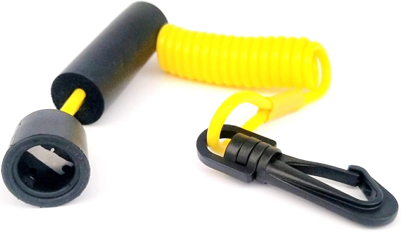New JSP Aftermarket DESS Ignition Key Cap and Floating Lanyard Replaces SeaDoo 278002199 RXT GTX RXT-X RXP-X GTI