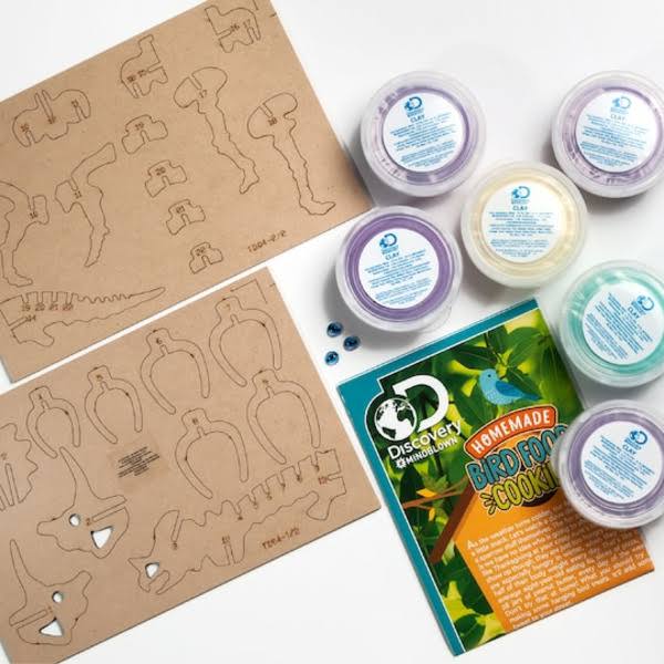 Discovery Kids Mindblown DIY Clay Triceratops u0026 Tyrannosaurus Kit - Each