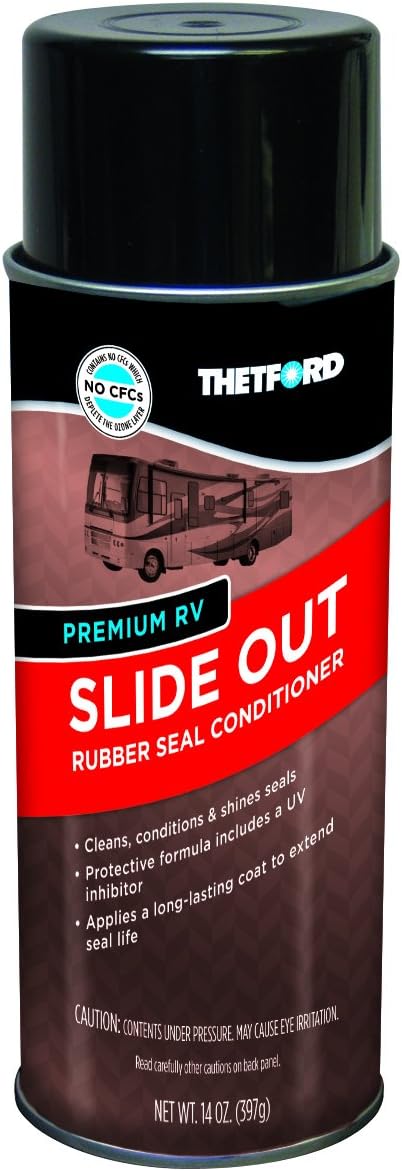 Premium RV Slide Out Rubber Seal Conditioner and Protectant - 14 oz - Thetford 32778 Pack of 2