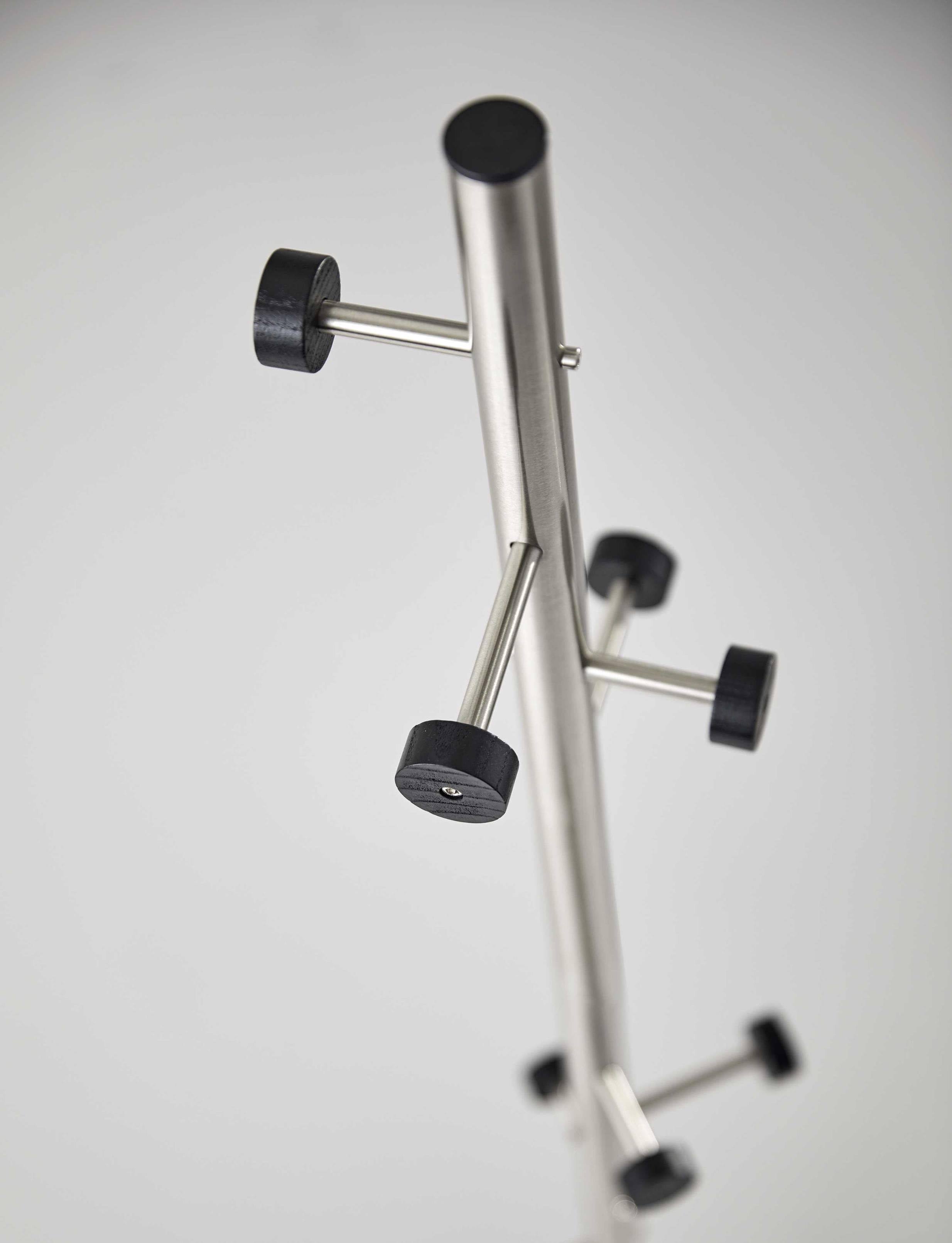 12x22 x 67.5x22 Brushed Steel Brushed Steel Coat Rack