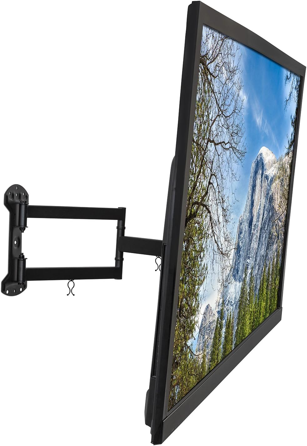 Mount-It! Full Motion TV Wall Mount | Long Arm TV Mount with 24 Inch Extension | Fits 32 to 55 Inch TVs with Up to VESA 400 x 400, 77 Lbs Capacity Pack of 2