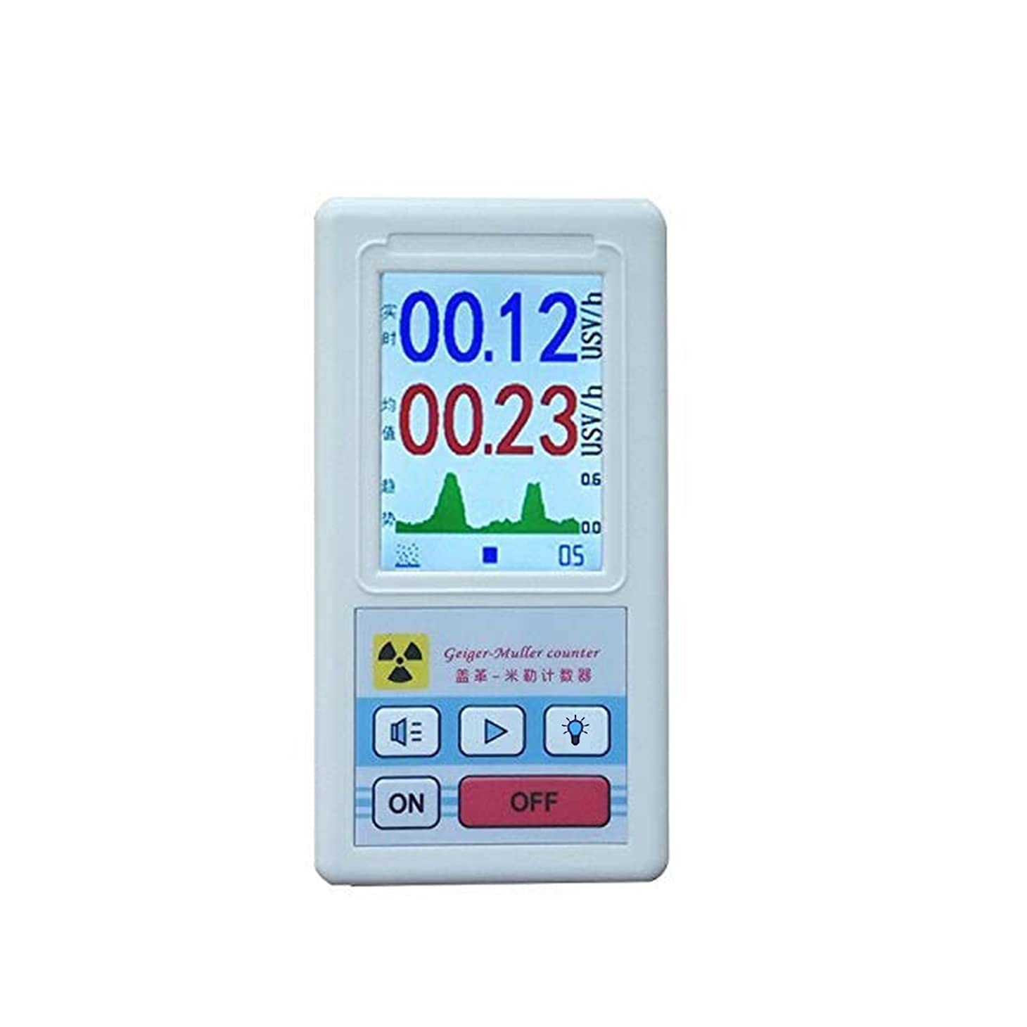 Geiger Counter Nuclear Radiation Detector, BR-6 Type Geiger Counter, Type Beta Gamma X-ray Tester, Radioactive Detector, Personal Dosimeter Marble Detector Meter Portable Dosimeter