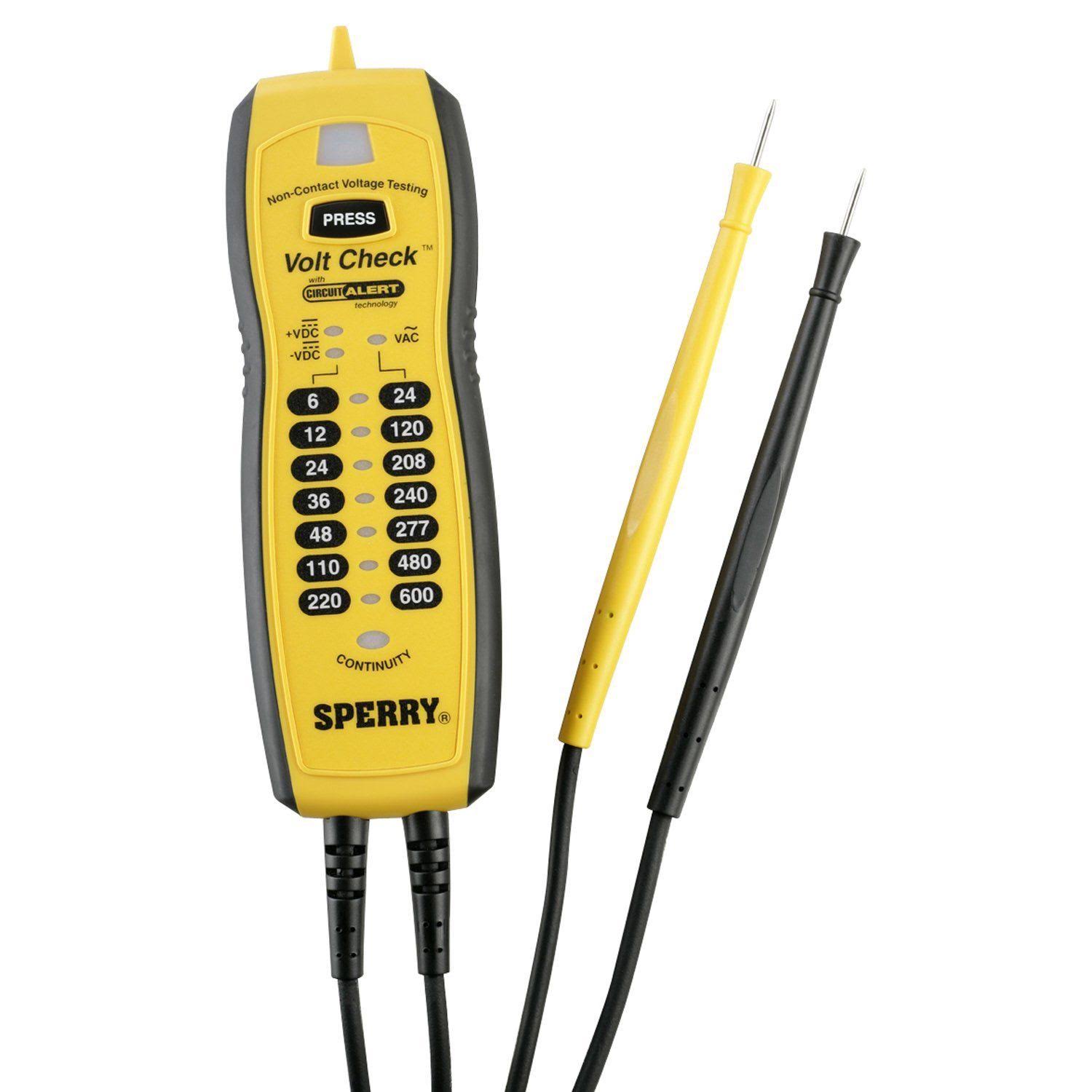 Sperry Volt Check 24-600V AC/6-220V DC Voltage Tester