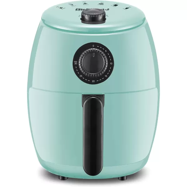 Air Fryers EAF-0201 Personal Compact Space Saving Electric Hot Air Fryer Oil-Less Healthy Cooker, Timer & Temperature Controls, 1000W, 2.1 Quart, Black(Mint)