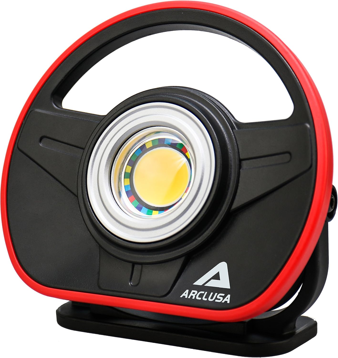 Arclusa COB 10W LED Work Light Portable with Adjustable Magnetic Stand Cordless 1000 Lumen, Rechargeable Waterproof Flood Light for Automotive, Car, Garage (1000 Lumen Work Light) Pack of 2