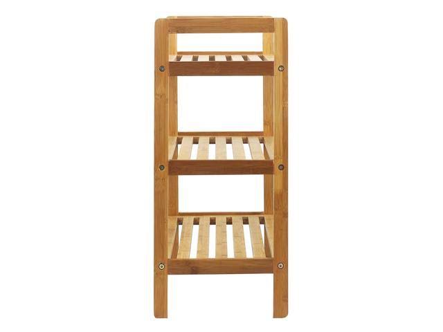 Oceanstar 3-Tier Bamboo Shoe Rack, Medium, Natural