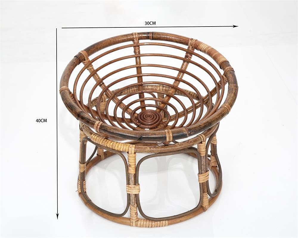 K Kackool Baby Photo Props Bamboo Posing Props Recliner Chair Basket for Newborn Photoshoot