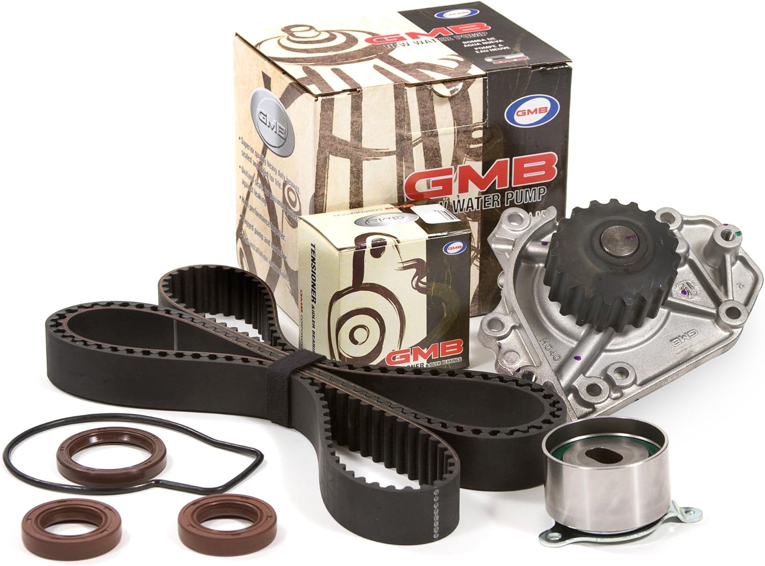 Evergreen TBK184WP Compatible With 96-01 Honda Acura B18B1 B20B4 B20Z2 Timing Belt Kit and GMB Water Pump