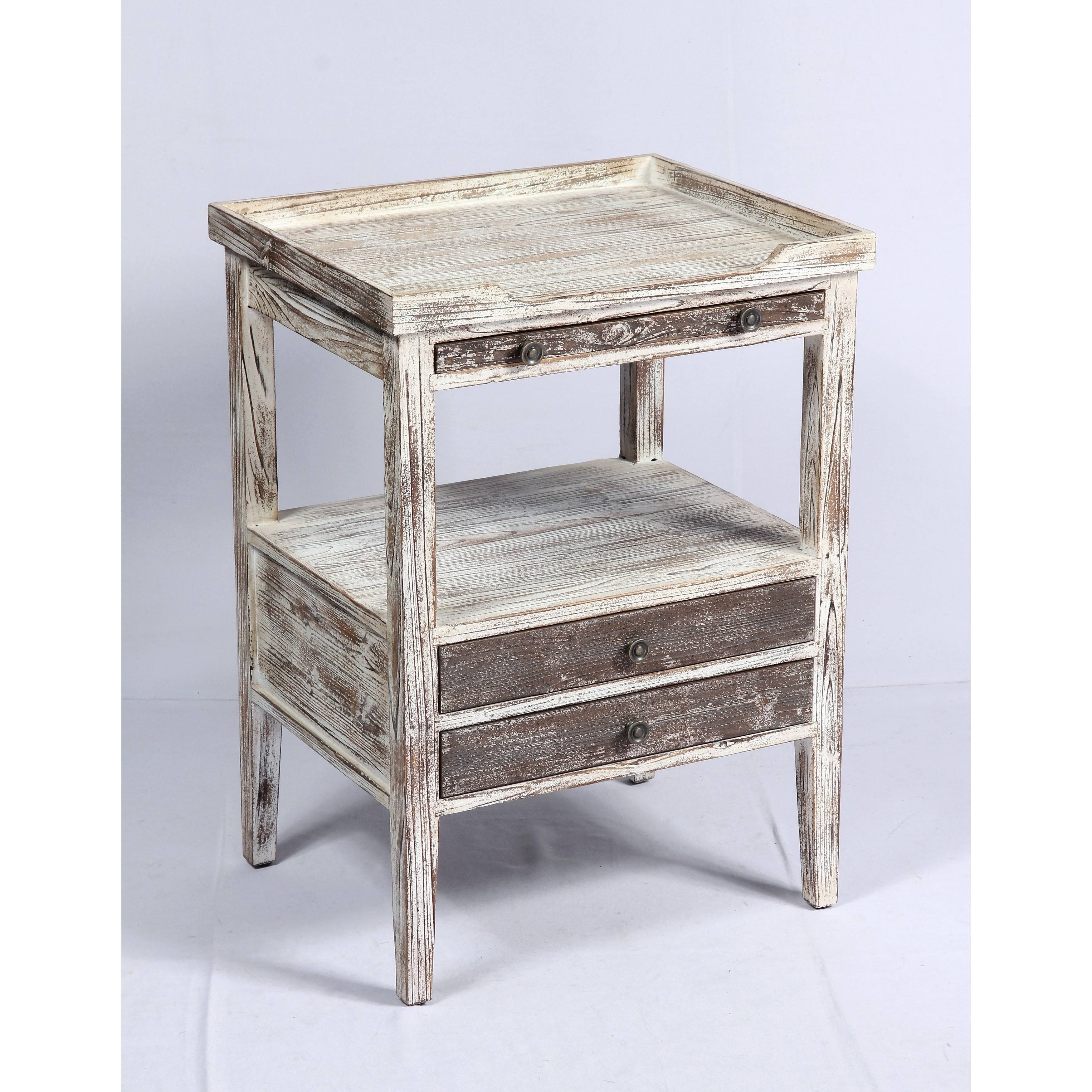 Emerald Home Saxon Weathered Rectangle Accent Table