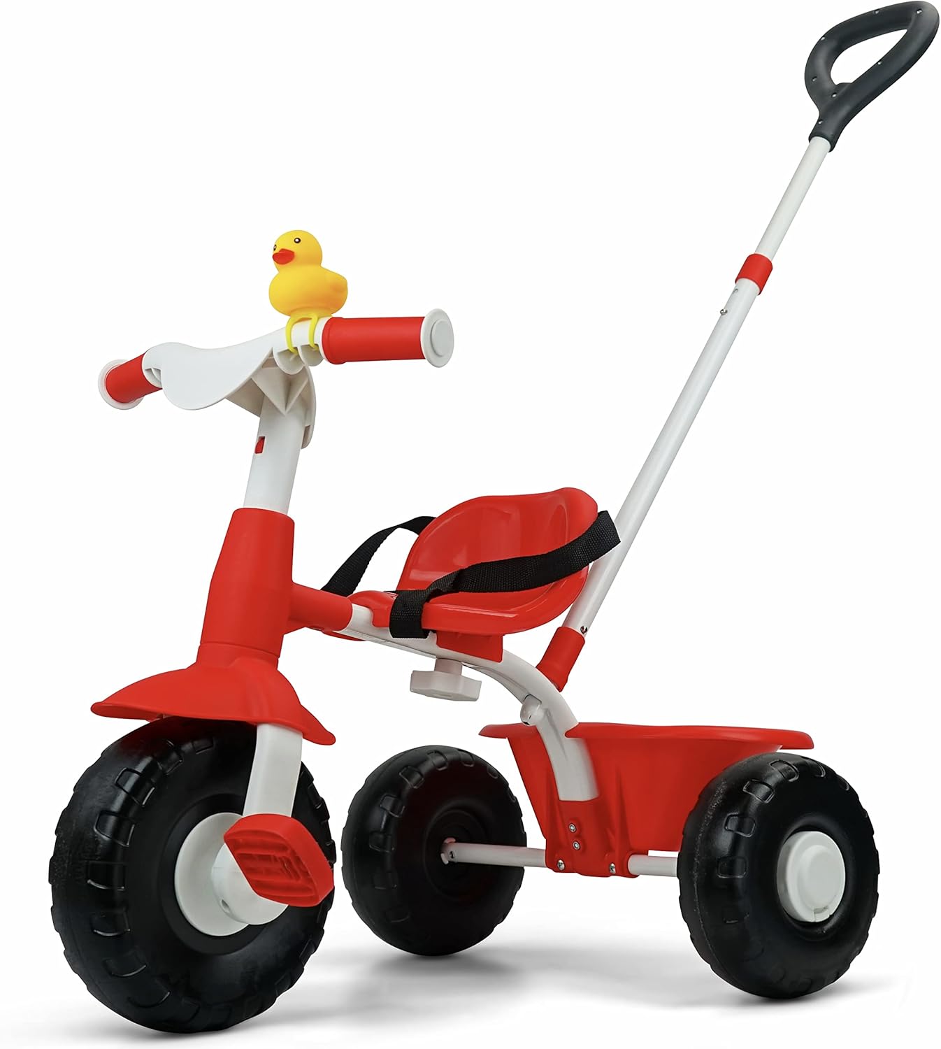 KRIDDO Kids Tricycles, Age 18 Months to 4 Years Old, Gift Toddler Tricycles, Trikes for Toddlers with Duck Bell, w/o Push Handle, Blue Pack of 2