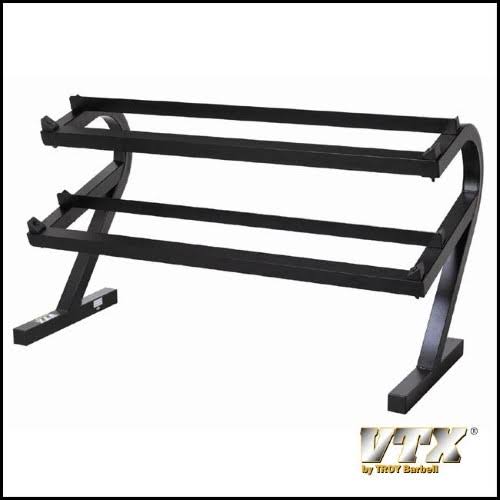Troy Barbell T-DR Deluxe 52 inch Horizontal 2-Tier Dumbbell Rack