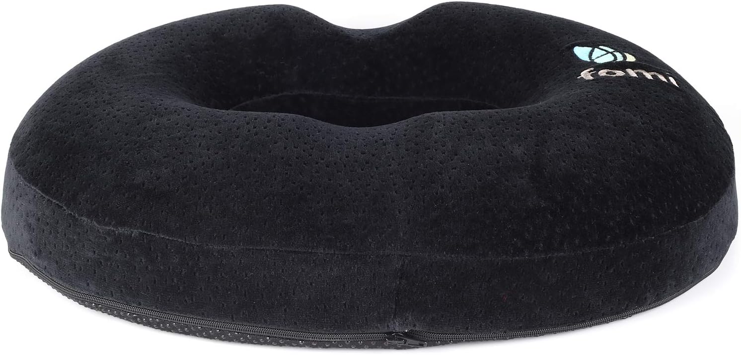 Extra Thick Donut Memory Foam Seat Cushion by FOMI Care | 18