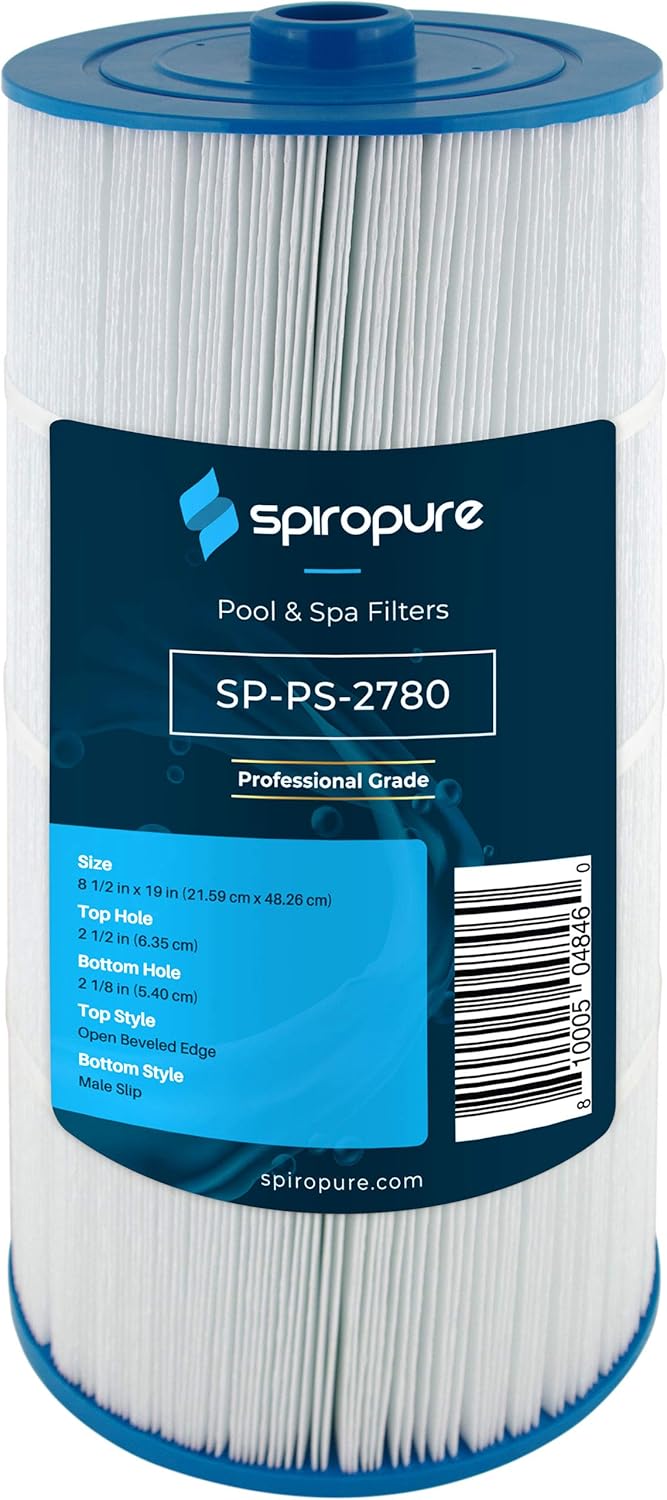 SpiroPure Replacement for Sundance Spas 6540-488 Unicel C-8326 Pleatco PSD125-2000 Filbur FC-2780 Hot Tub Spa Pool Filter Replacement Cartridge Pack of 2