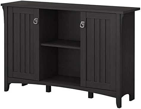 Pemberly Row Storage Cabinet with Doors in Vintage Black