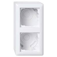 Surface Mounted Housing 2-Gang White 106203