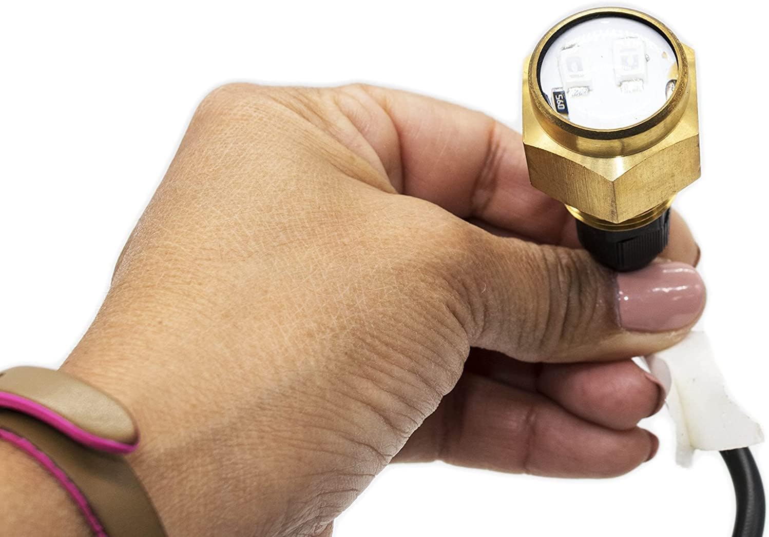 MARINE CITY Brass Drain Plug Underwater LED Light for Boat(Provide 3 Color Options::Blue,Red,Green) (Blue) Pack of 2