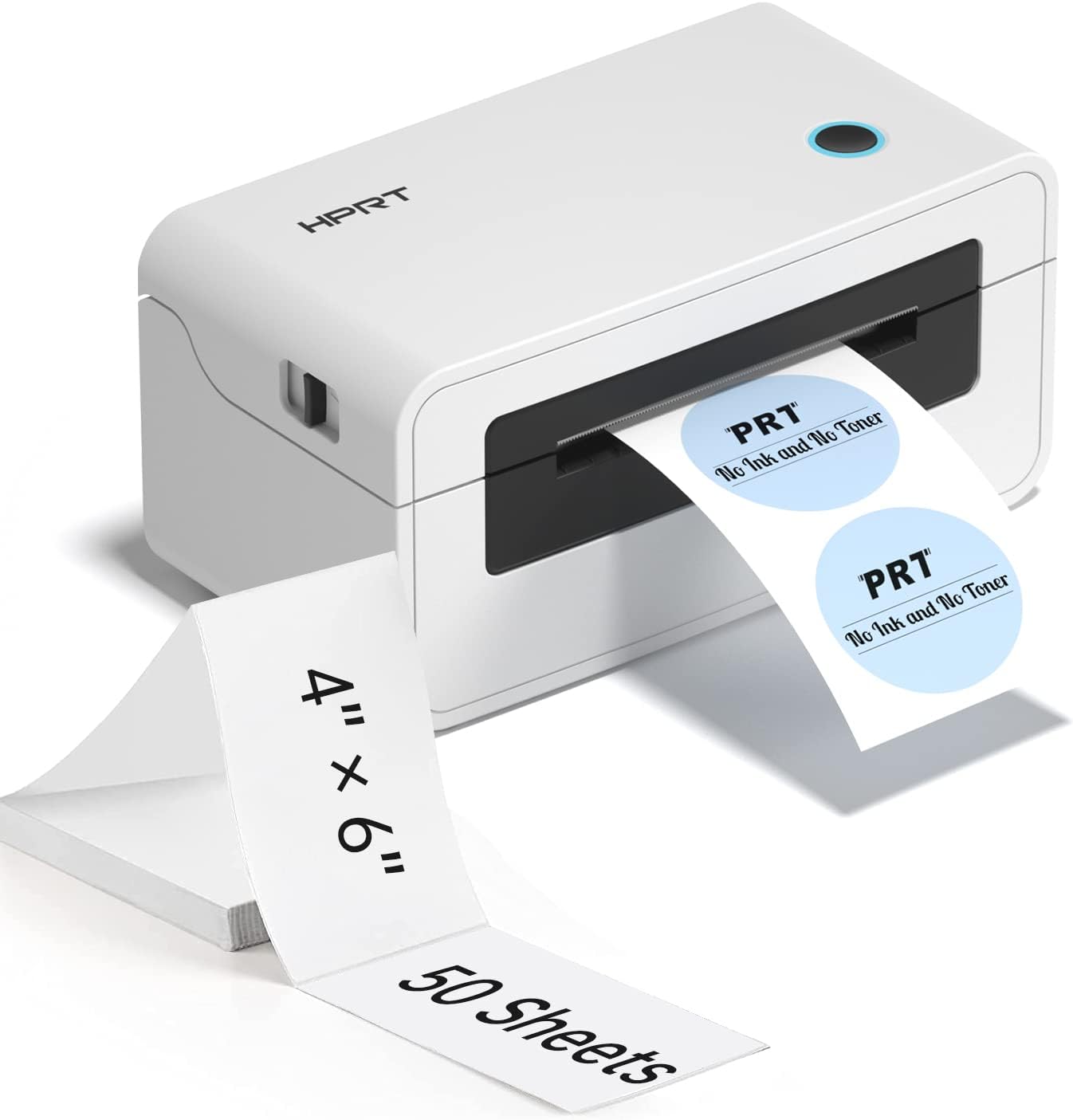 PRT Thermal Shipping Label Printer - 150mm/s 4x6 Desktop Thermal Label Printer for Shipping Packages, Small Business, USPS, FedEx, Shopify, Etsy, Amazon, Ebay