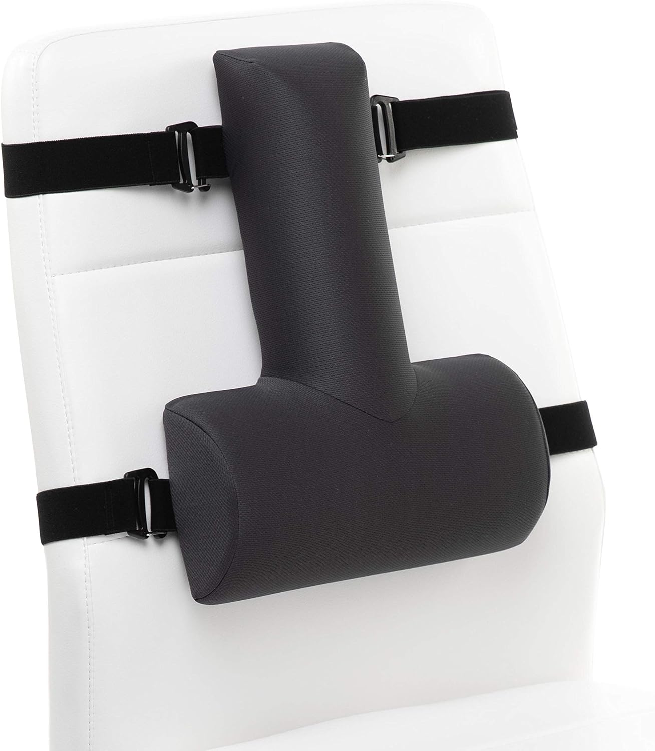 OPTP Thoracic Lumbar Back Support - Soft Cushion for Improved Sitting Posture and Upper/Lower Back Pain Relief for Desk Chairs, Car Seats and Airplanes