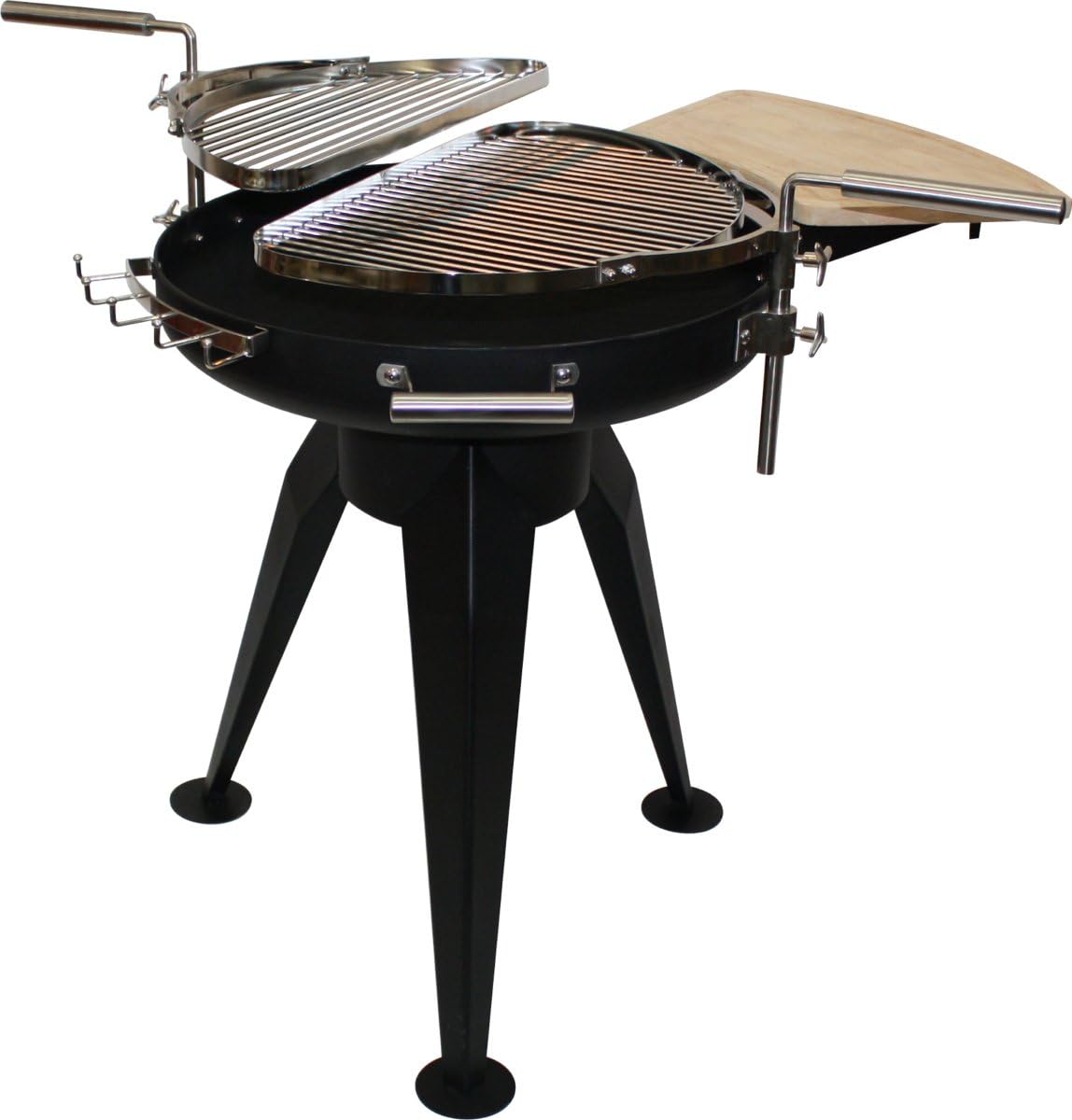 La Hacienda Cordoba Firepit and Grills, 29.9 by 26.8-Inch, Black