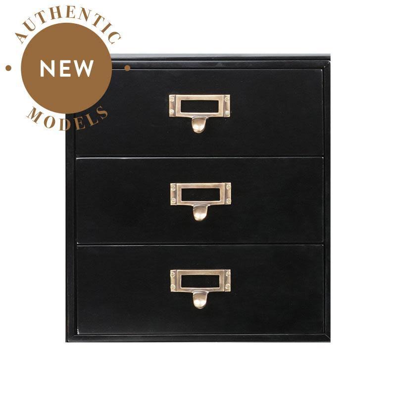 Authentic Models | Insert Box 2 Name Tag 3 Black - MF236