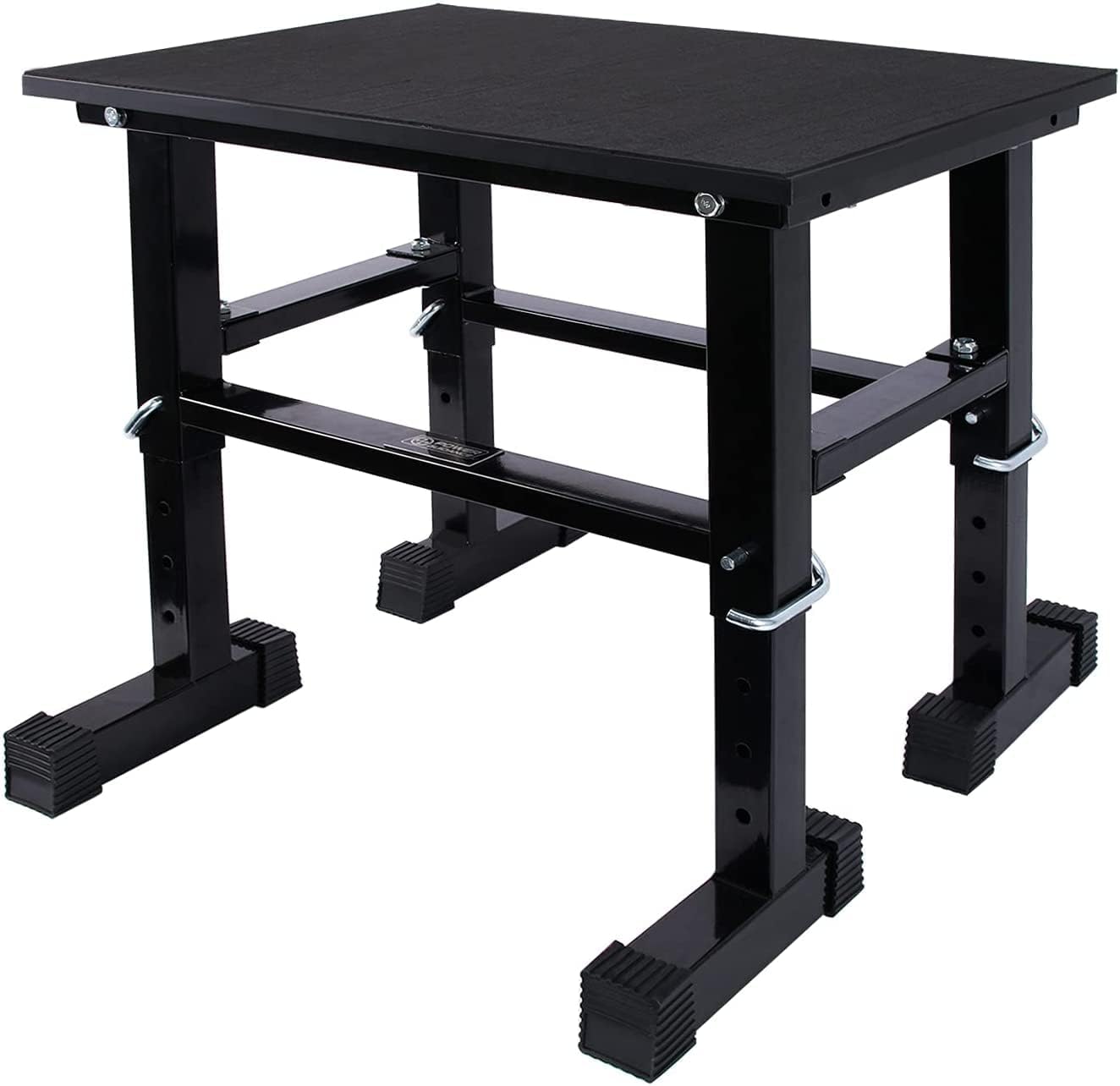 POWER GUIDANCE 5 in 1 Metal+Wood Adjustable Jumping Stool, Easy to Assemble, Non-Slip Surface and Rounded Corners for Safety Apply to Jump Training, Aerobic HIIT MMA Box-Squats etc Plyometrics