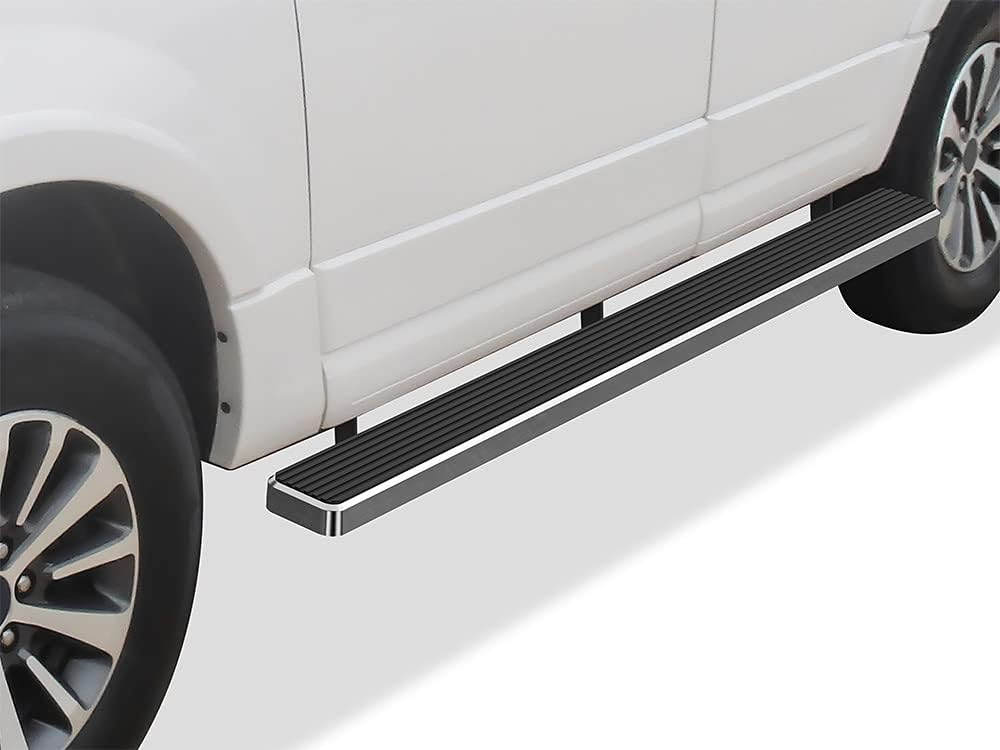 APS iBoard Running Boards (Nerf Bars Side Steps Step Bars) Compatible with Ford Expedition 2003-2017 (Exclude EL Model) (Not Fit Funkmaster Flex Edition) (Black Powder Coated 5in)