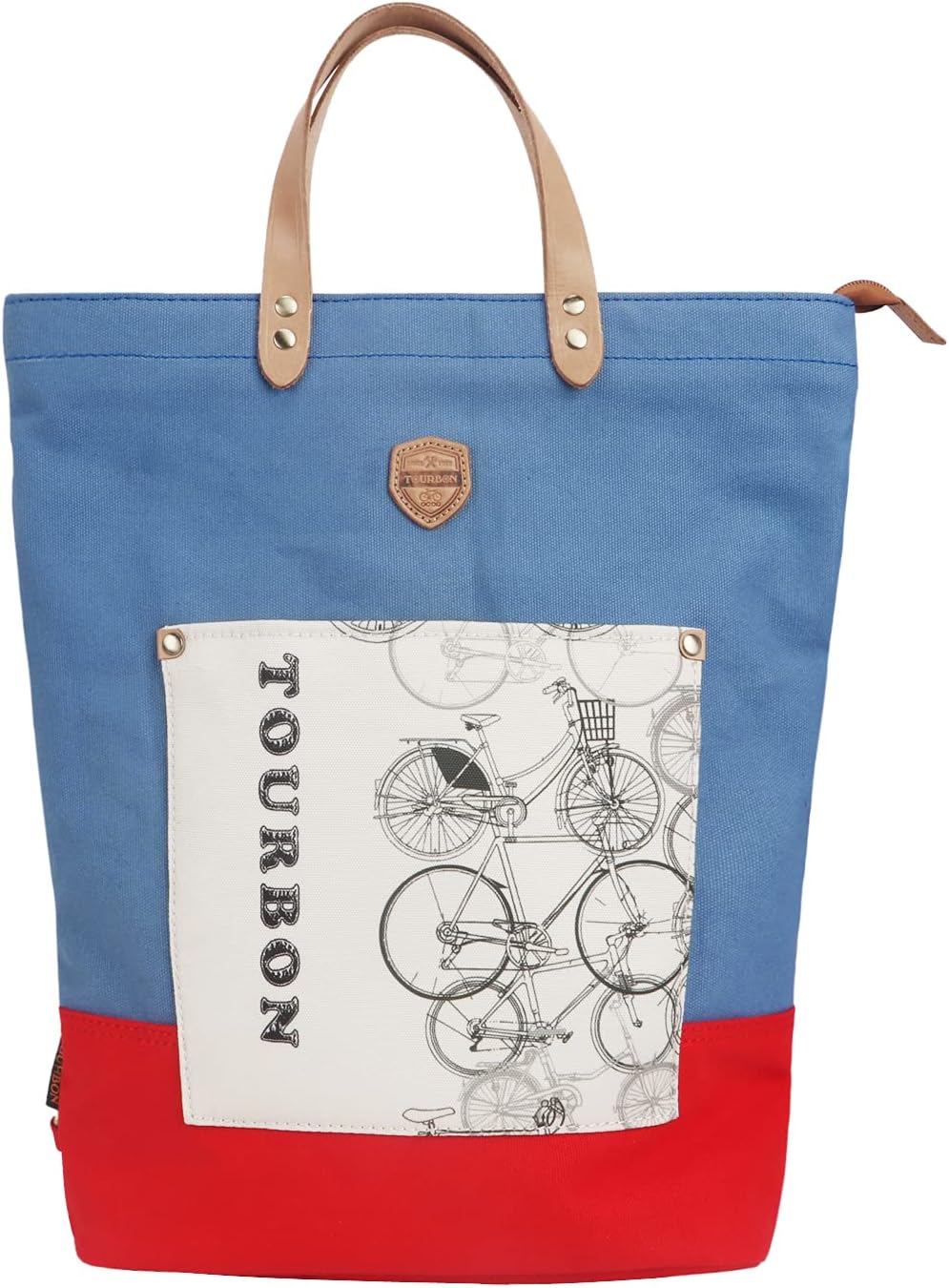 TOURBON Bike Pannier Laptop Backpack Bicycle Rear Rack Bag