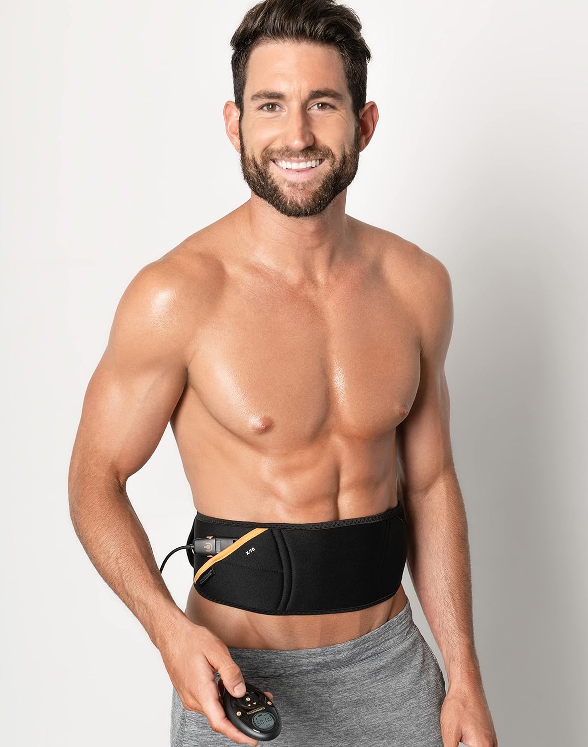 The Flex Belt Abdominal Muscle Toner , Black, 24