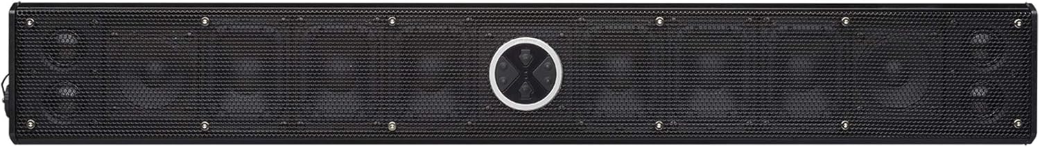 PowerBass XL-1200 Bluetooth Amplified Powered Soundbar for Wake Towers and roll Bars Includes Clamps for 1.5 to 3 inch, Black