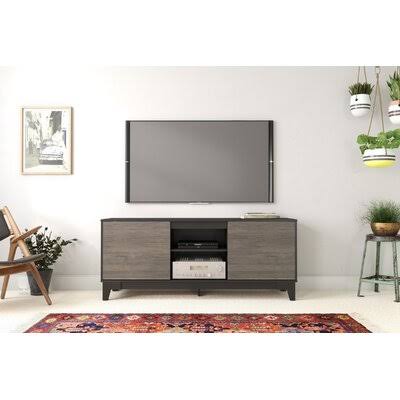 Alanna TV Stand for TVs Up to 70x22 Mercury Row Color: Black/Gray