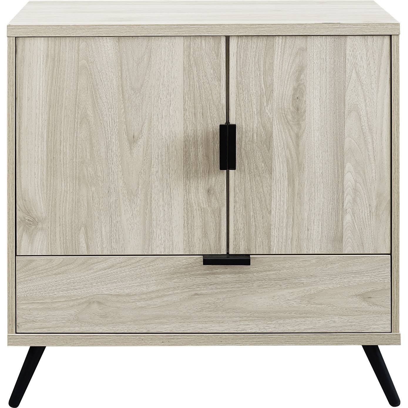 Walker Edison 30x22 2 DOOR, 1 Drawer Accent Cabinet - Birch