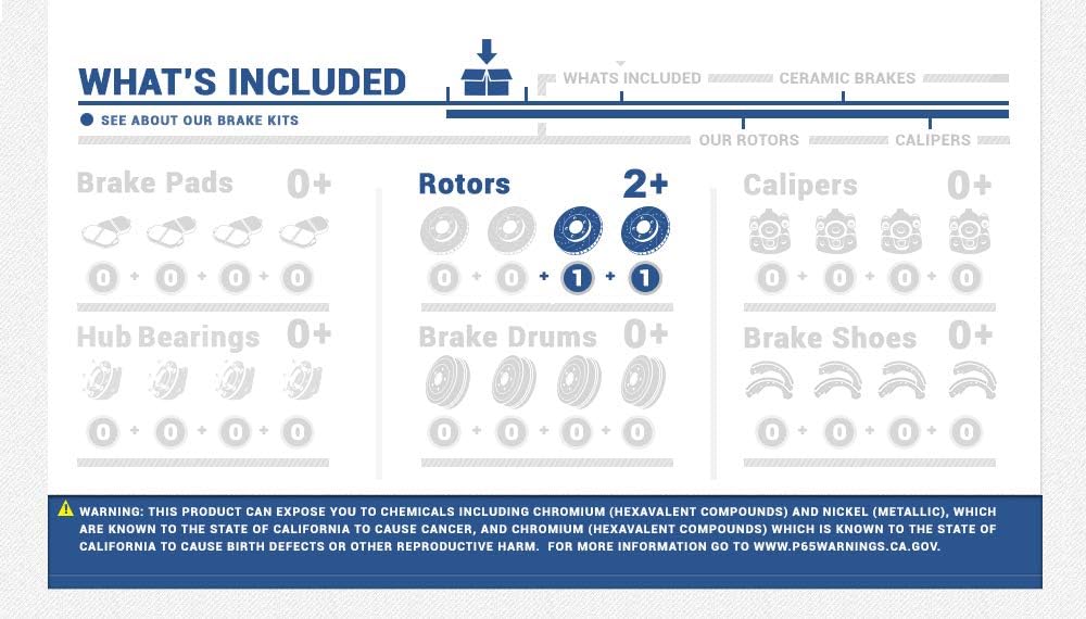 Callahan CRK15016 REAR Premium Grade OE 259 mm [2] Brake Rotors Set [ fit Acura Integra Type R Honda Accord Civic Sedan Coupe ]
