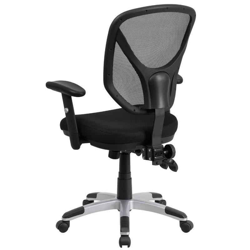 Scranton u0026 Co Swivel Office Chair in Black - SC-1521829