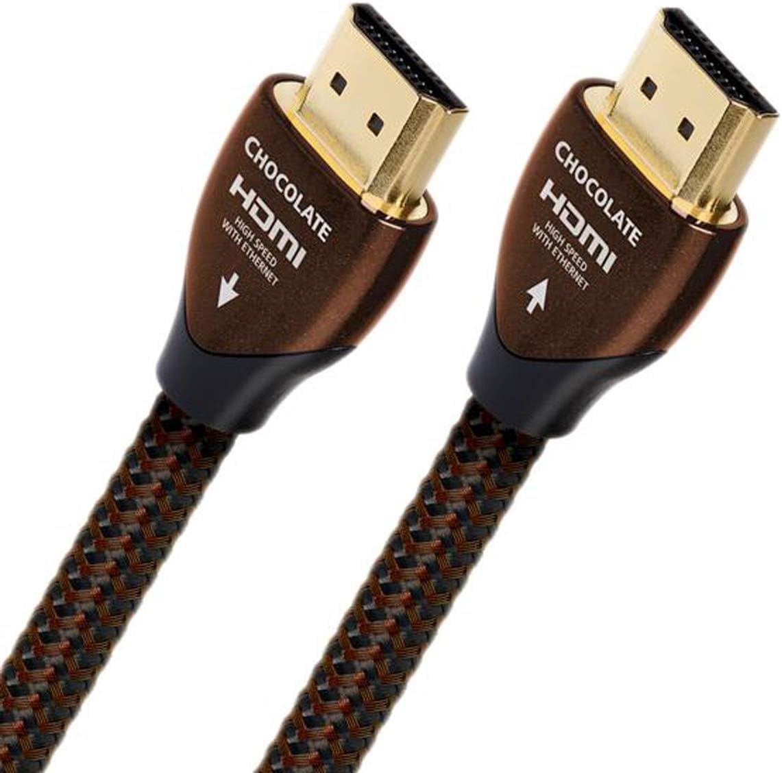 AudioQuest Chocolate High Speed HDMI Cable with Ethernet (6.7 feet/2 meters) Pack of 2