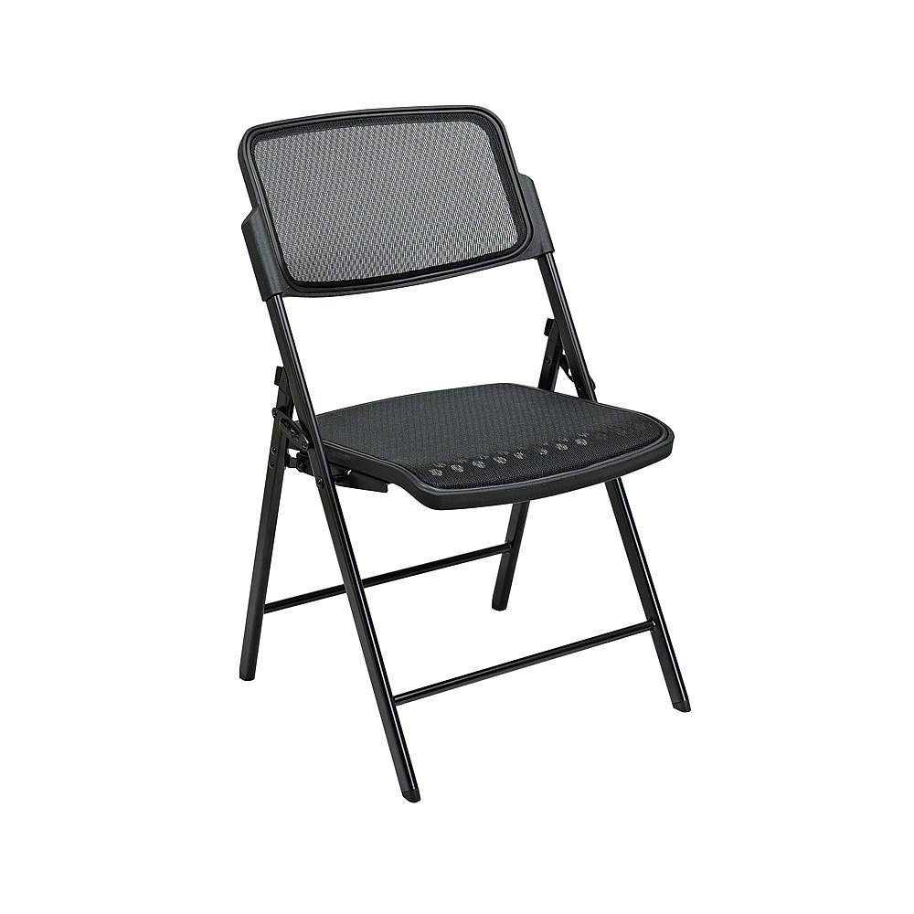 Office Star 81308 Folding Chair,black,pk2
