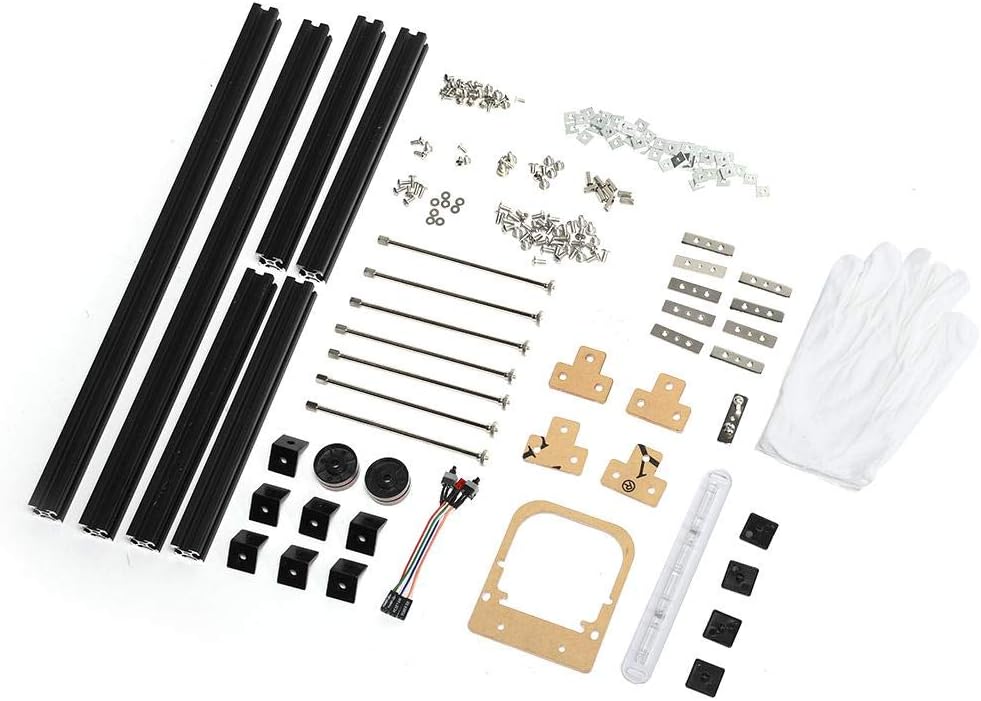 PUSOKEI DIY ATX Computer PC Case Aluminum Alloy DIY ATX Motherboard Open Open Air Frame Overclock Case PC Test Bench Plateform (Black)