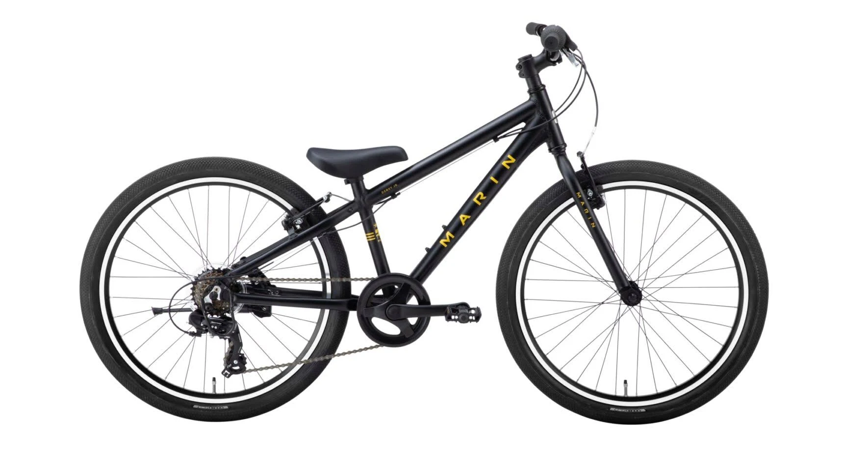 Marin Donky Jr. 24x22 Kids Bike 2021 Black/Gold / 24x22