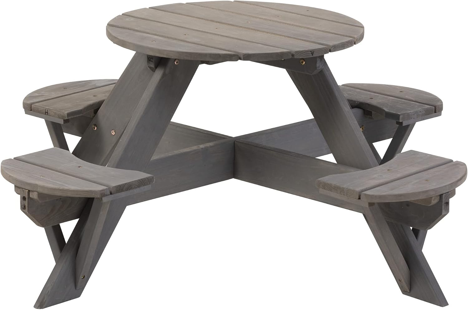Jack and June PG504W Cedar Circular Picnic Table Outdoor Play