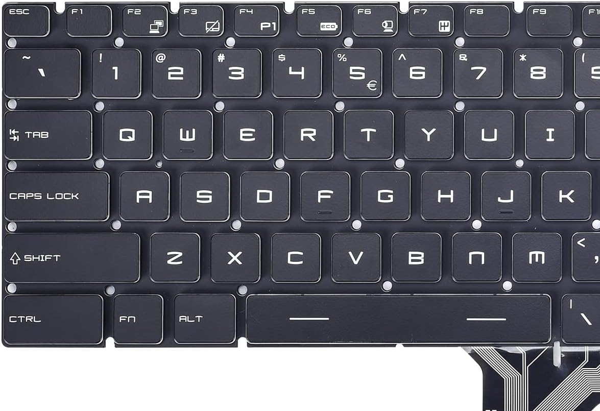 Replacement Keyboard for MSI GE75 Raider & MSI GS75 Stealth Series Game Laptop with Per-Key RGB Backlit US Layout Pack of 2