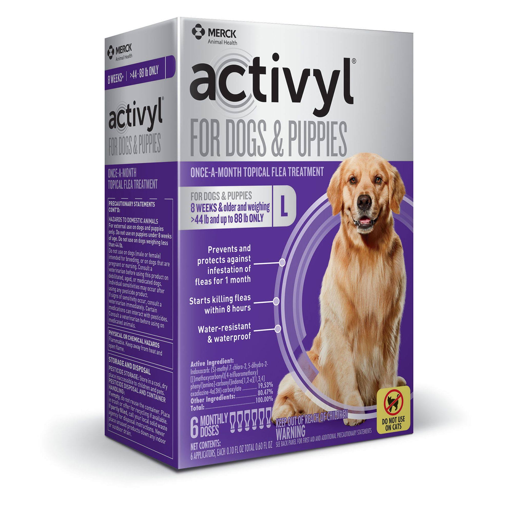 Activyl for Dogs 44-88 lbs - 6 Month Supply