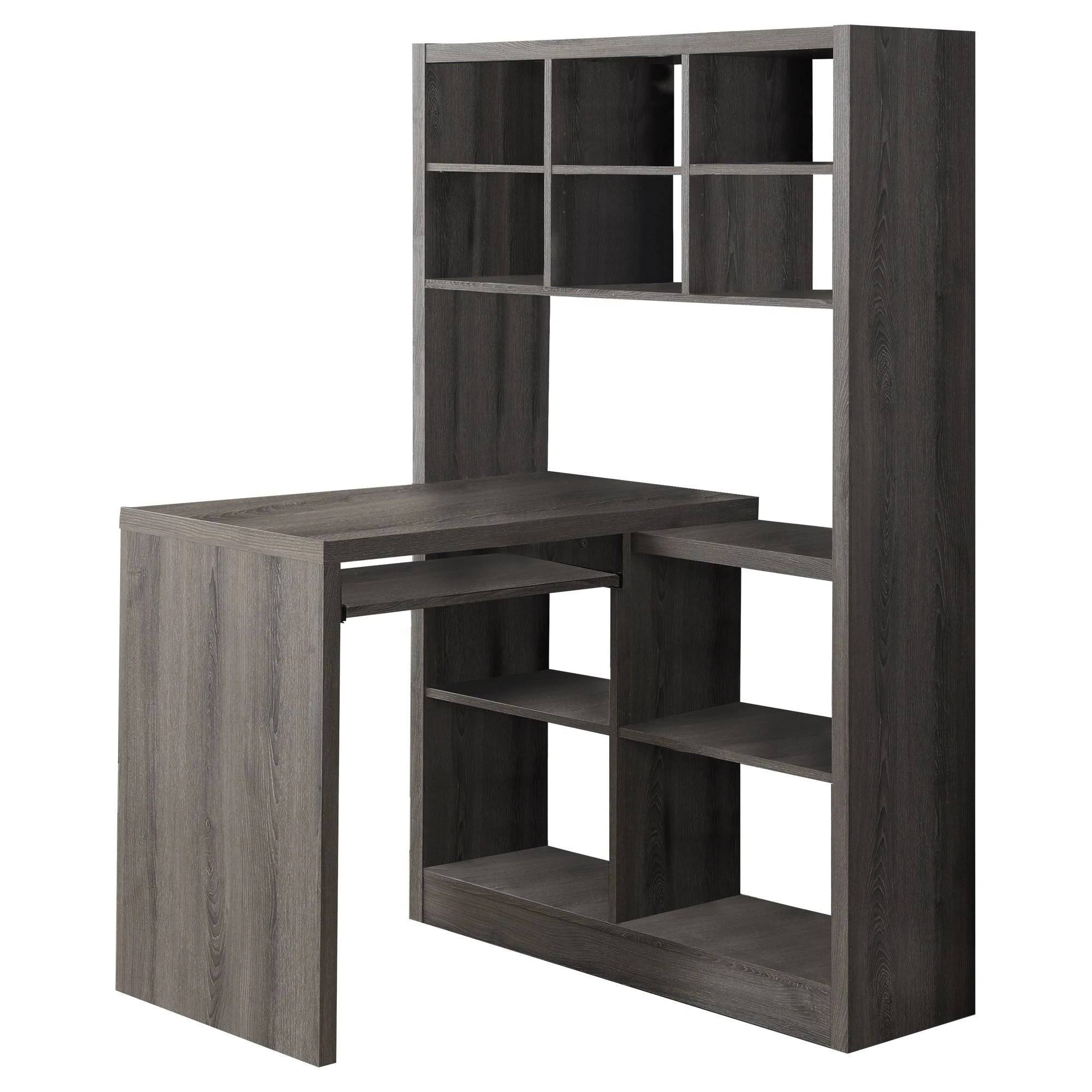 Monarch Specialties Dark Taupe Left / Right Facing Corner Desk