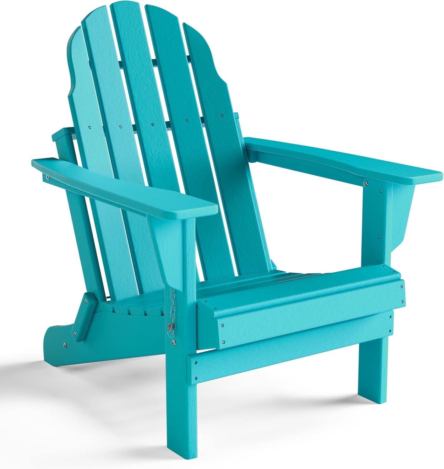 Folding Adirondack Chair, Patio Outdoor Chairs by Gettati, HDPE Plastic Resin Deck Chair, Painted Weather Resistant, for Deck, Garden, Backyard & Lawn Furniture, Fire Pit, Porch Seating by Gettati