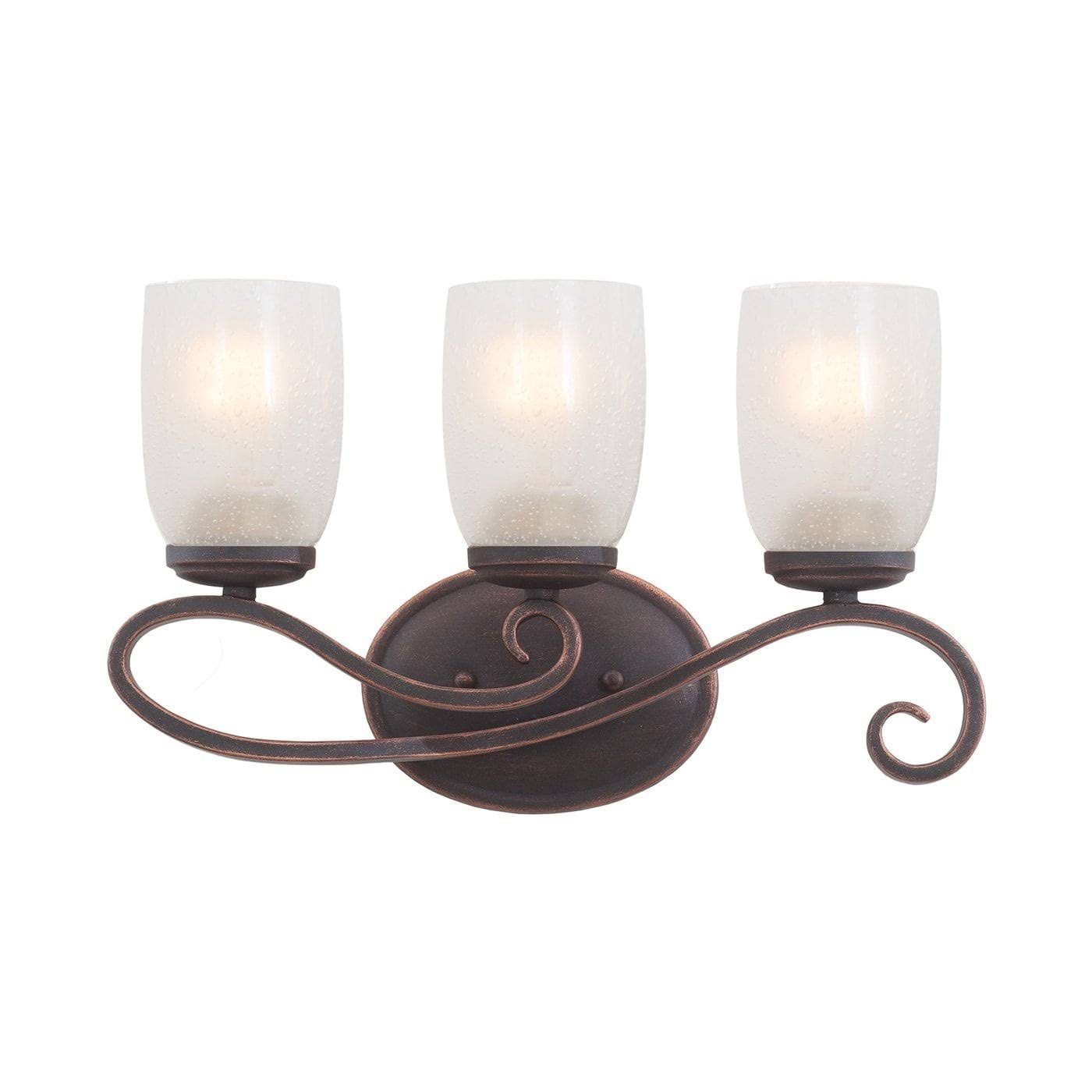 Kalco 7203AC Castaic 3 Light Bath in Antique Copper